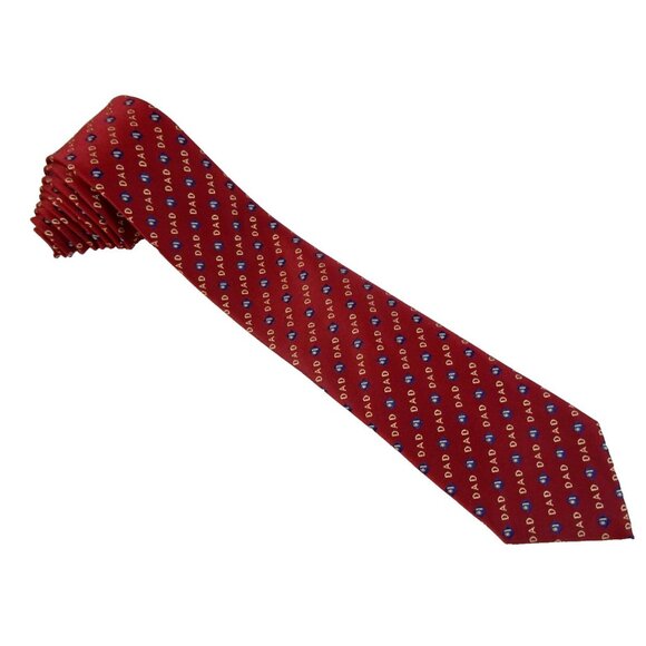 Father's Day Tie Dad Birthday Necktie Vintage 1980s - Picture 4 of 4